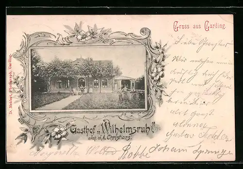 AK Garding, Gasthof Wilhelmsruh