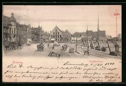 AK Husum, Partie an der Schiffbrücke