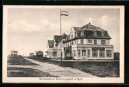 AK Wenningstedt /Sylt, Partie am Dünen-Hotel
