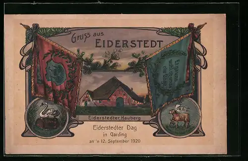 AK Eiderstedt, Eiderstedter Hauberg, Wappen der Stadt Garding, Wappen der Stadt Tönning
