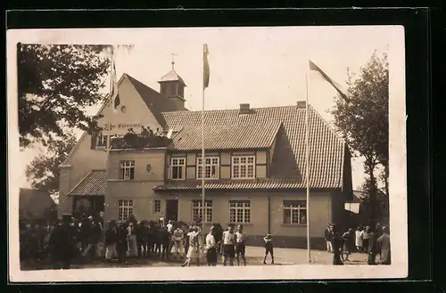 AK Lanz, Jahn-Ehrenmal, Erinnerungskarte deutsche Turnerschaft Jahnfeier 11. August 1928