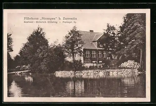 AK Zarrentin, Gasthaus Fährhaus Strangen