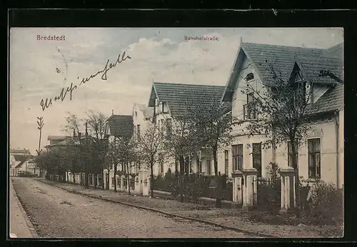 AK Bredstedt, Partie in der Bahnhofstrasse