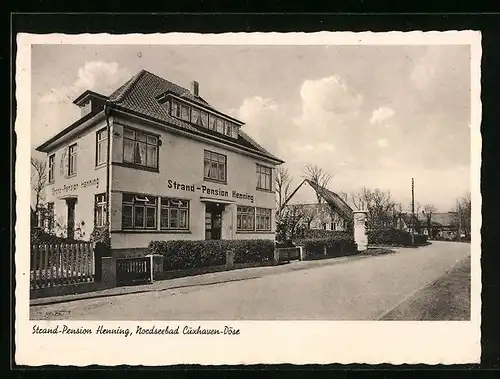 AK Cuxhaven-Döse, Strand-Pension Henning