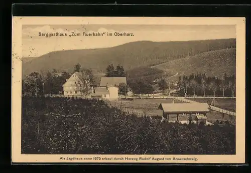 AK Zellerfeld, Berggasthaus Zum Auerhahn im Oberharz