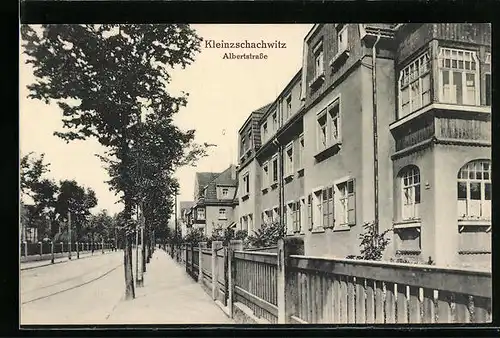 AK Dresden-Kleinzschachwitz, Partie in der Albertstrasse