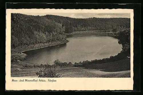 AK Bad Polzin, Blick über den Fünfsee