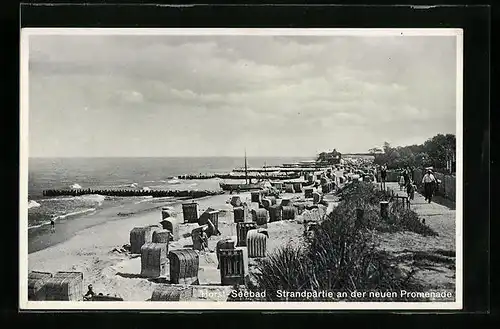 AK Horst, Strandpartie an der neuen Promenade