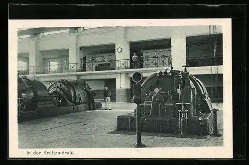 AK Gleiwitz, In der Kraftzentrale - Reihe Die Grube