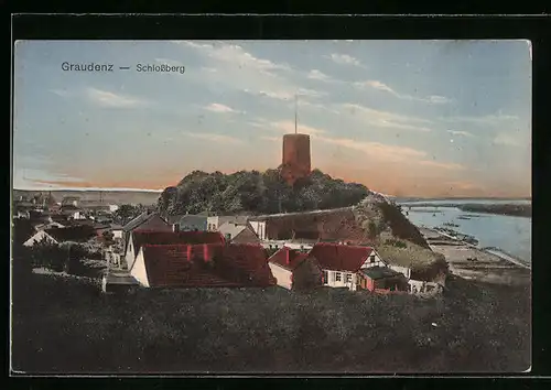 AK Graudenz, Schlossberg mit Umgebung