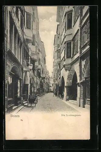 AK Bozen, Die Laubengasse