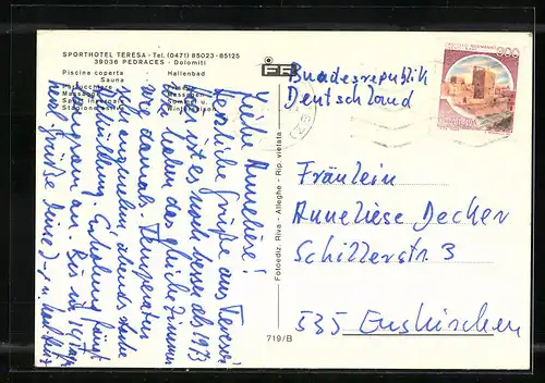 AK Pedraces, Sporthotel Teresa