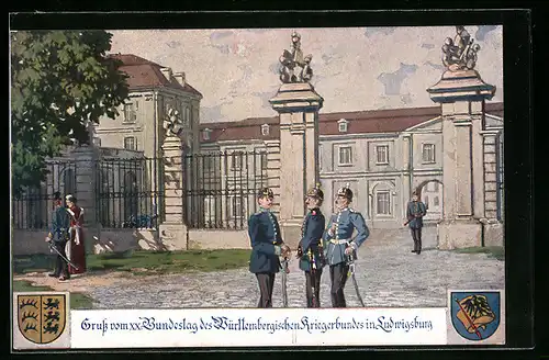 AK Ludwigsburg, Bundestag des Württembergischen Kriegerbundes
