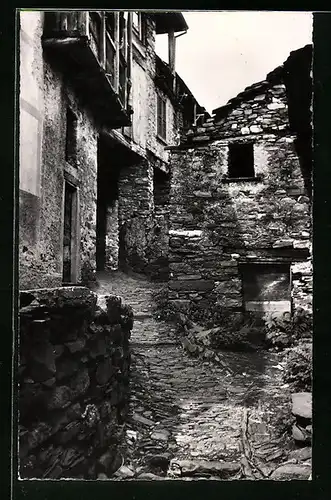 AK Indemini, Ortspartie mit Steinhäusern