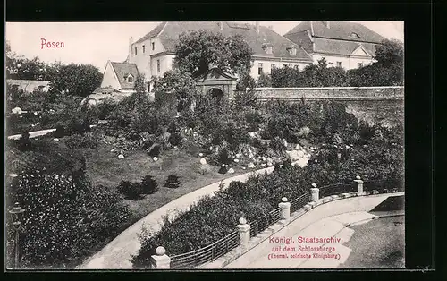 AK Posen, Königl. Staatsarchiv auf dem Schlossberge