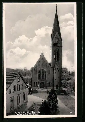 AK Sommerfeld /Nd.-Lausitz, Katholische Kirche