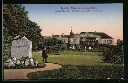 AK Sommerfeld, Schloss Dolzig, Geburtsstätte der deutschen Kaiserin