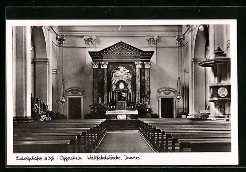 AK Ludwigshafen a. Rh.-Oggersheim, Inneres der Wallfahrtskirche