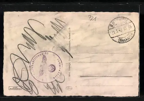 AK Rottweil a. N., Flusspartie mit Blick auf Viadukt