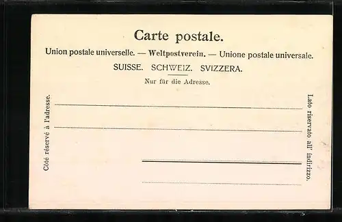 AK Appenzell, Strassenpartie mit Kirche