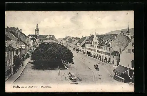 AK Bulle, Rue de Pouleyres, Promenade