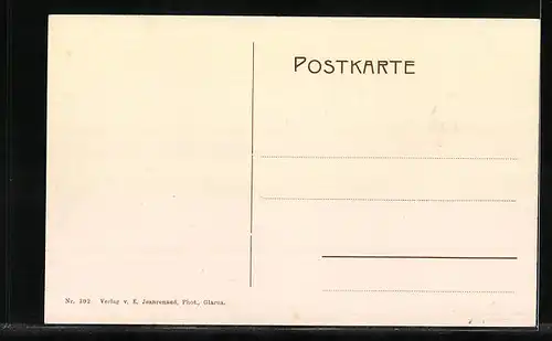 AK Glarus, Ortspartie an der Kirche