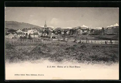 AK Chêne, Panorama et Mont-Blanc