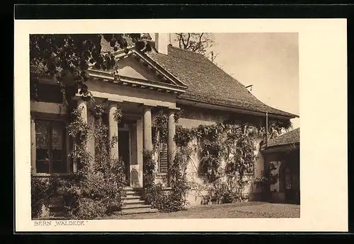 AK Bern, Bewachsenes Gasthaus Waldeck