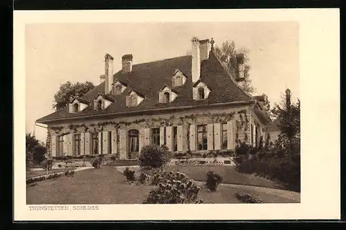 AK Thunstetten, Schloss mit Grünanlagen