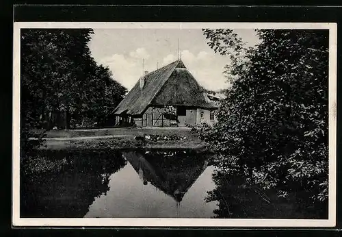 AK Bargteheide i. Holst., Blick auf die Pension Vierk