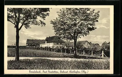 AK Fendsbach, Post Pastetten, Bahnst. Hörlhofen