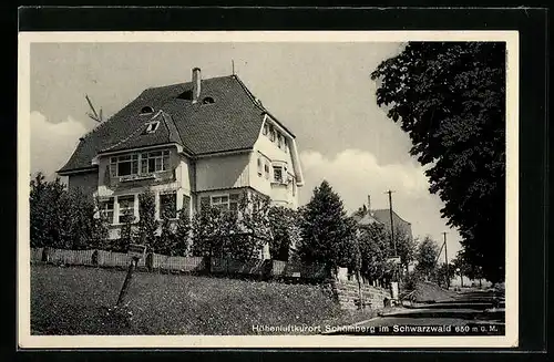 AK Schömberg, Blick auf die Villa Luise