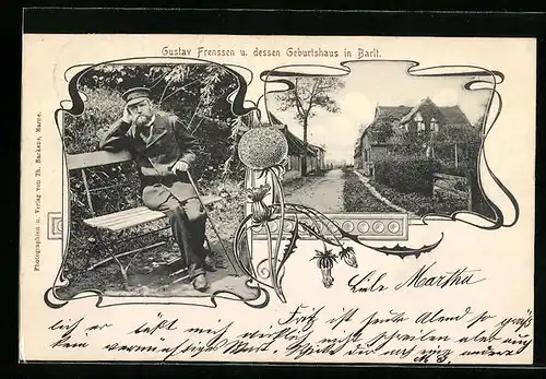 AK Barlt, Gustav Frenssen und dessen Geburtshaus