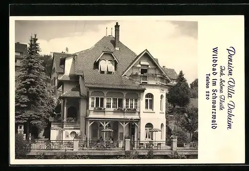 AK Wildbad /Schwarzw., Pension Villa Daheim, Gebäudeansicht