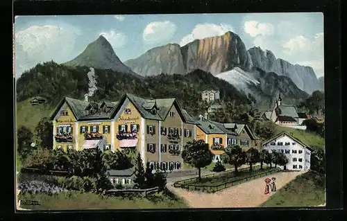 AK Berchtesgaden, Hotel Schwabenwirt