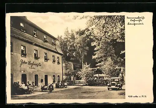 AK Langenau b. Freiberg, Restaurant Lochmühle von Walter Hänisch