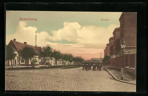 AK Rendsburg, Strasse an den Kasernen