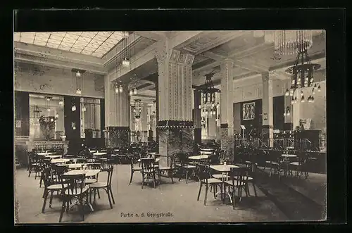 AK Hannover, Café Continental, Partie n. d. Georgstrasse