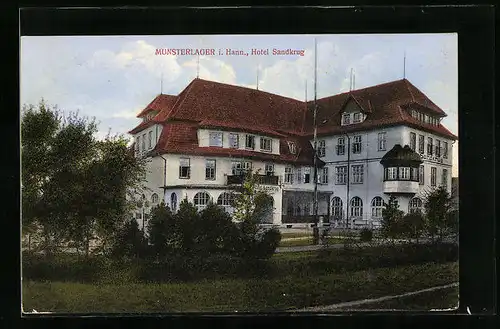 AK Munsterlager i. Hann., Hotel Sandkrug