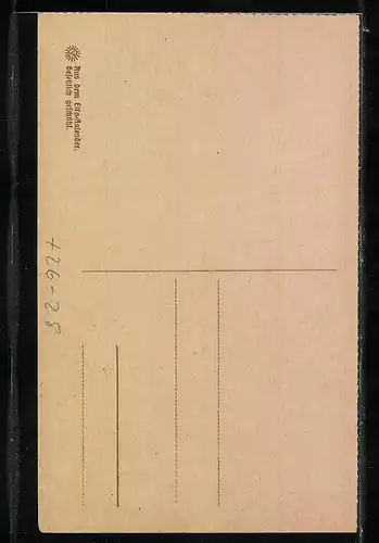 Steindruck-AK Alt-Kiel, Hof in der Kehdenstrasse