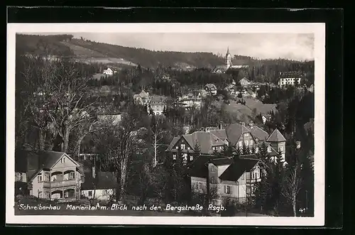 AK Schreiberhau-Mariental, Blick nach der Bergstrasse