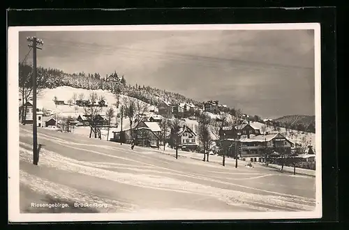 AK Brückenberg, Ortsansicht im Winter