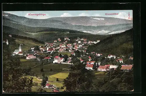 AK Krummhübel /Riesengeb., Panorama