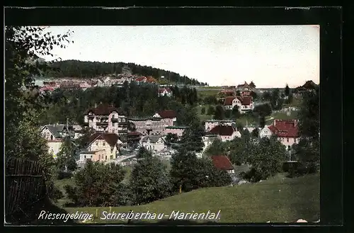 AK Schreiberhau-Marienthal, Ortspartie
