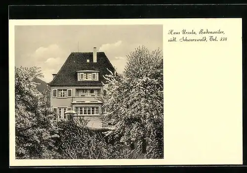AK Badenweiler, Haus Ursula im südl. Schwarzwald