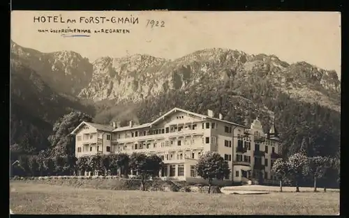 AK Reichenhall, Blick auf das Hotel am Forst-Gmain