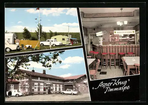 AK Timmaspe, Gasthaus Asper Kurg, Innenansichten
