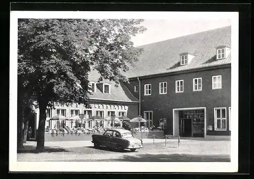 AK Nienburg /Weser, Bahnhofsgaststätte von Erich Schmidt