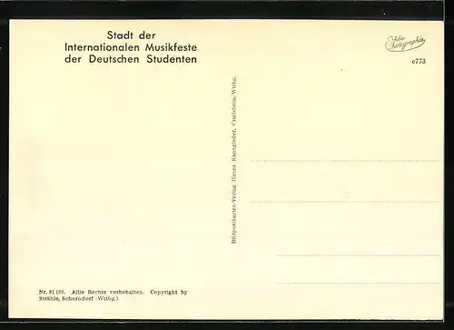 AK Ansbach /Mittelfranken, Teilansicht mit St. Johannisirche und Markgräflicher Residenz