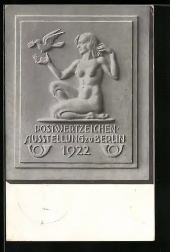 AK Berlin, Postwertzeichen-Ausstellung 1922
